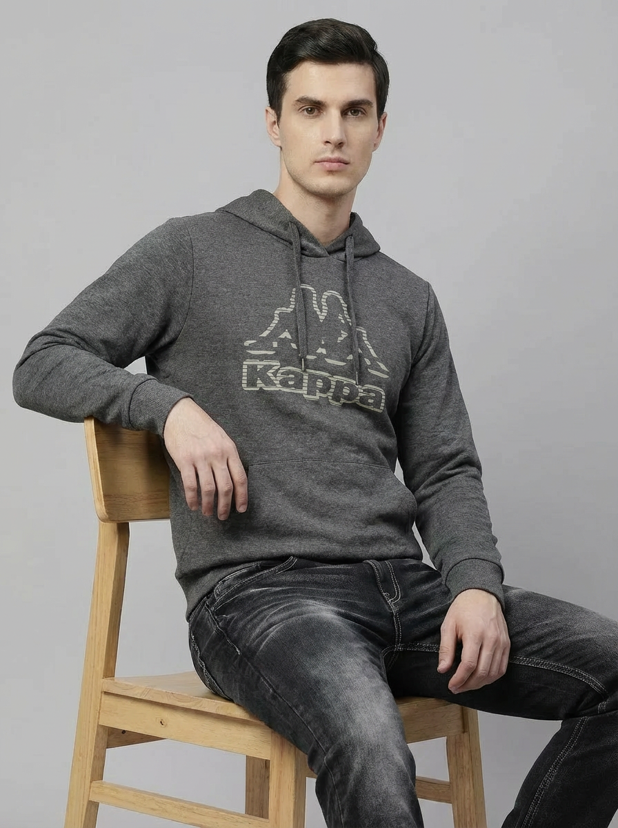 Kappa Man Hoodie Sport Grey