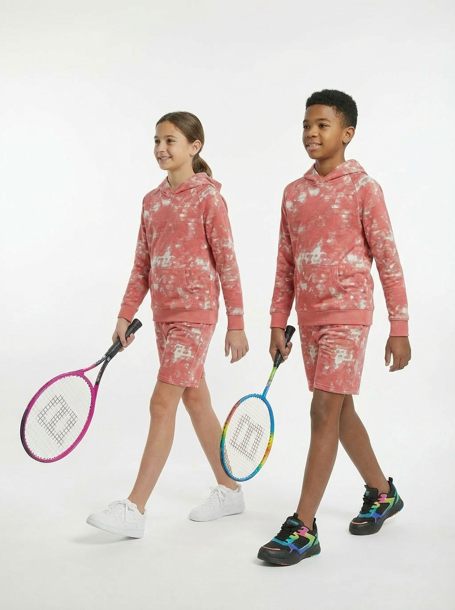 Adult Girls & Boys Unisex Set Coral