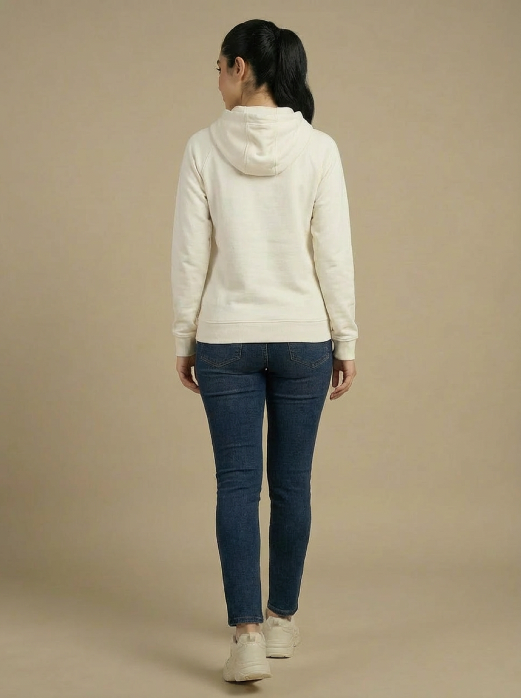 Kappa Ladies Hoodie White