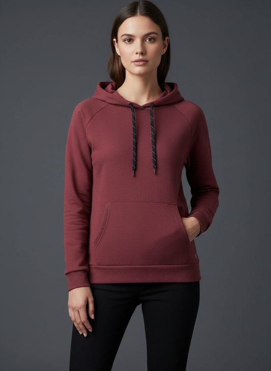 Zelos Unisex Hoodie Deep Rose