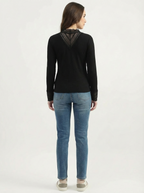 Long Sleeved Top Black Style 55