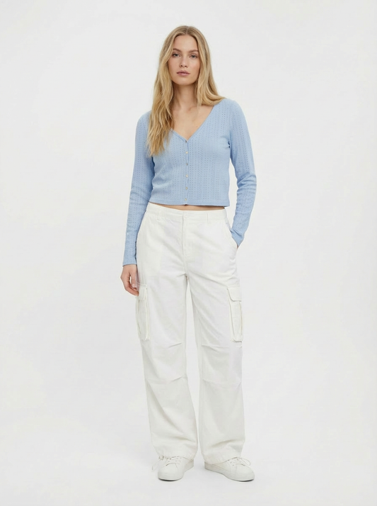 Ladies Long Sleeve T-Shirt 65 Blue